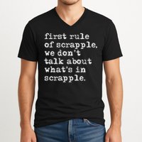 Scrapple , Funny Breakfast Meat Scrapple V-Neck T-Shirt