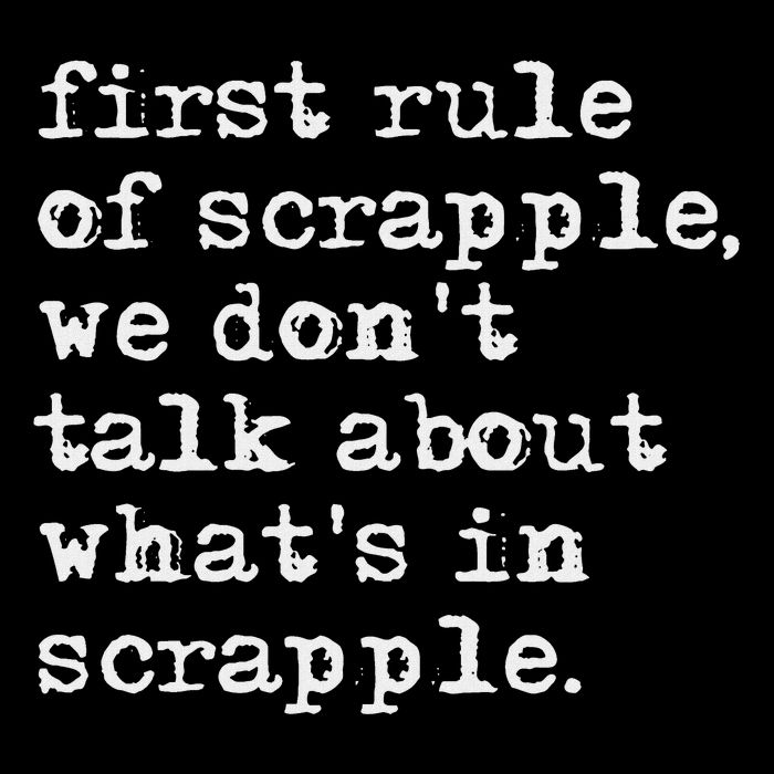 Scrapple , Funny Breakfast Meat Scrapple Button