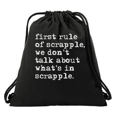 Scrapple , Funny Breakfast Meat Scrapple Drawstring Bag