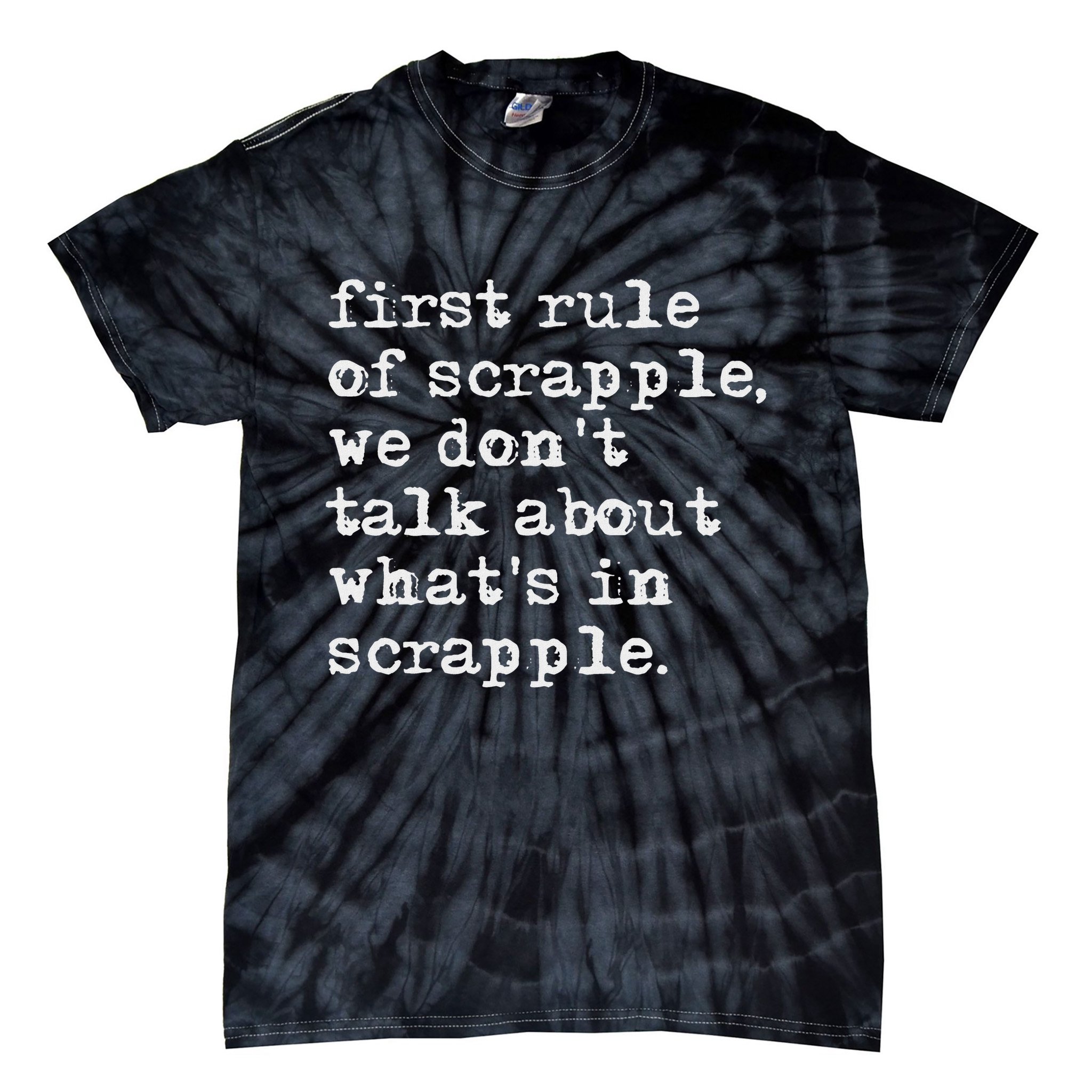 Scrapple , Funny Breakfast Meat Scrapple Tie-Dye T-Shirt