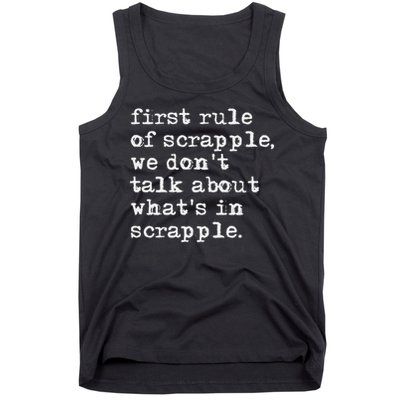 Scrapple , Funny Breakfast Meat Scrapple Tank Top