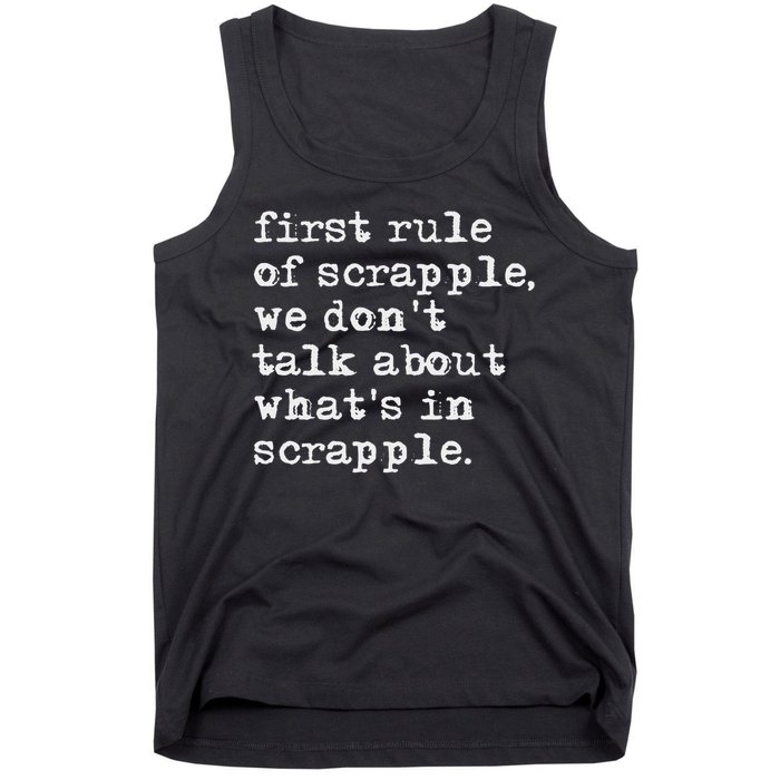 Scrapple , Funny Breakfast Meat Scrapple Tank Top