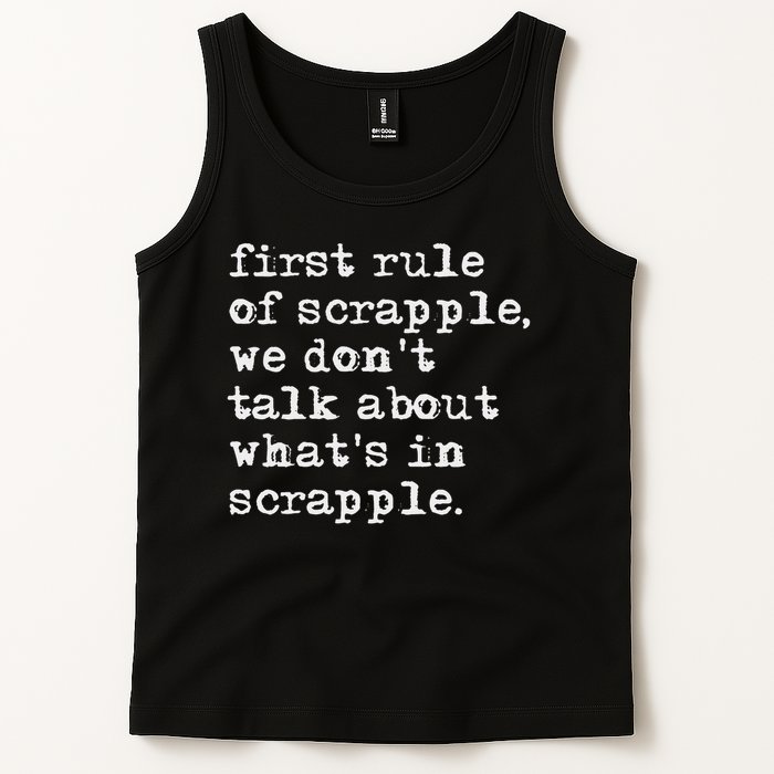 Scrapple , Funny Breakfast Meat Scrapple Tank Top