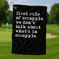 Scrapple , Funny Breakfast Meat Scrapple Golf Towel