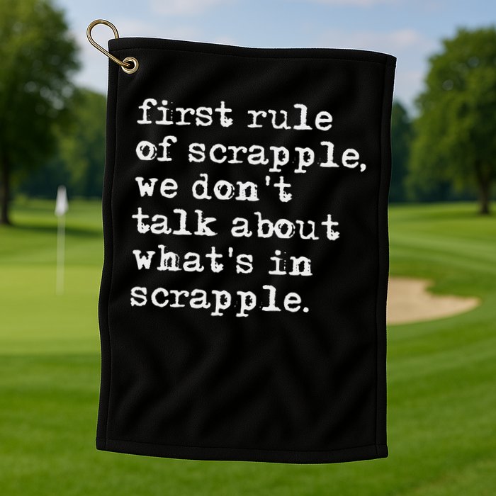 Scrapple , Funny Breakfast Meat Scrapple Golf Towel