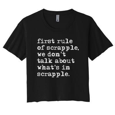 Scrapple , Funny Breakfast Meat Scrapple Crop Top