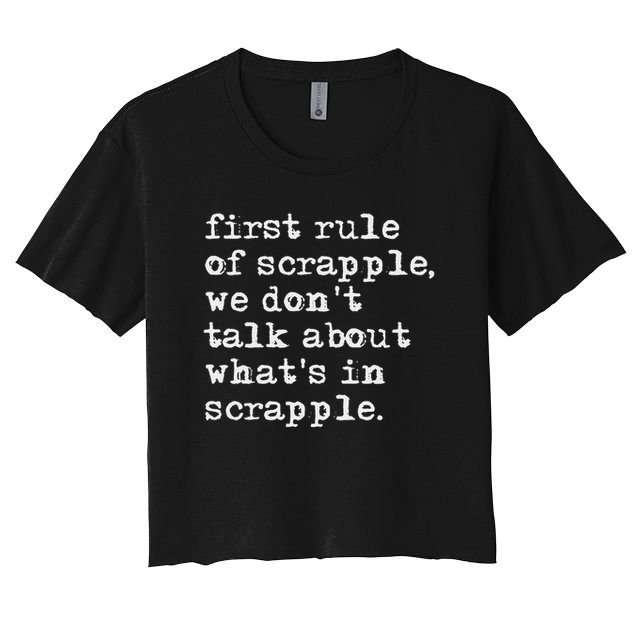 Scrapple , Funny Breakfast Meat Scrapple Crop Top