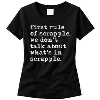 Scrapple , Funny Breakfast Meat Scrapple Womens T-Shirt