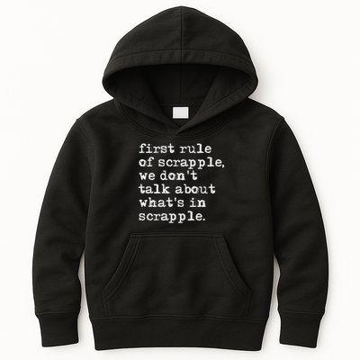 Scrapple , Funny Breakfast Meat Scrapple Kids Hoodie