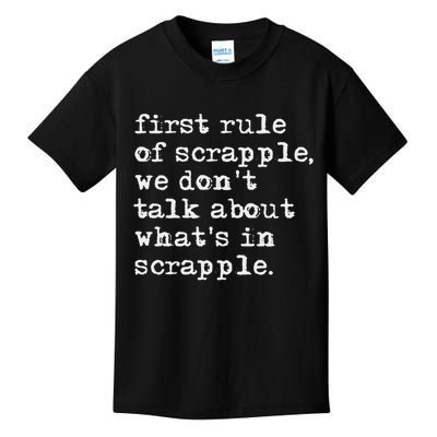 Scrapple , Funny Breakfast Meat Scrapple Kids T-Shirt