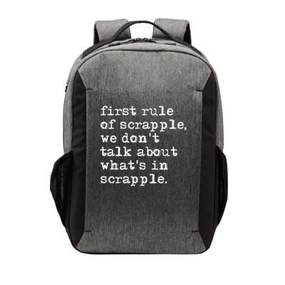 Scrapple , Funny Breakfast Meat Scrapple Vector Backpack