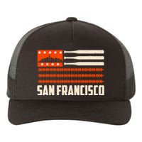 San Francisco Baseball Flag Patriotic Vintage Yupoong Adult 5-Panel Trucker Hat