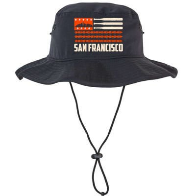 San Francisco Baseball Flag Patriotic Vintage Legacy Cool Fit Booney Bucket Hat