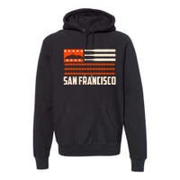 San Francisco Baseball Flag Patriotic Vintage Premium Hoodie