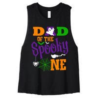 Spooky First Birthday Matching Family Costume Women's Racerback Cropped Tank