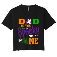 Spooky First Birthday Matching Family Costume Women's Crop Top Tee