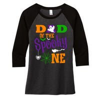 Spooky First Birthday Matching Family Costume Women's Tri-Blend 3/4-Sleeve Raglan Shirt