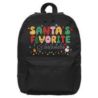 Santa Favorites Bartender Christmas Holiday Drinking Team 16 in Basic Backpack