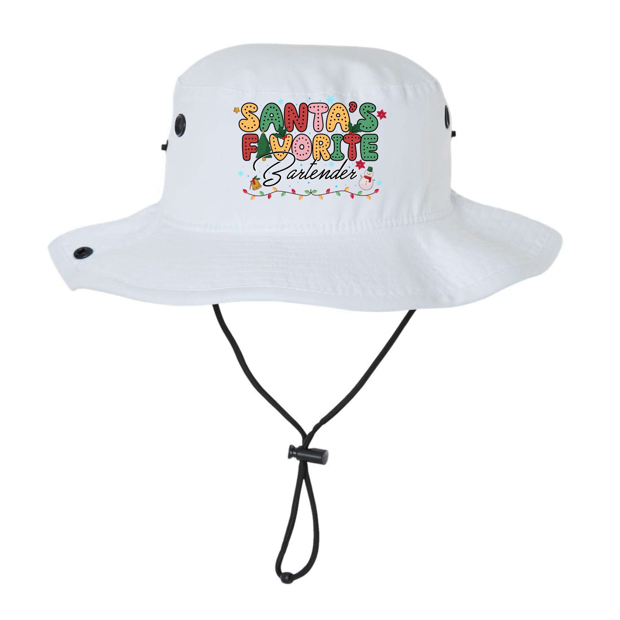 Santa Favorites Bartender Christmas Holiday Drinking Team Bucket Hat
