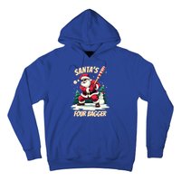 SantaS Four Bagger Baseball Player Christmas Santa Claus Gift Hoodie