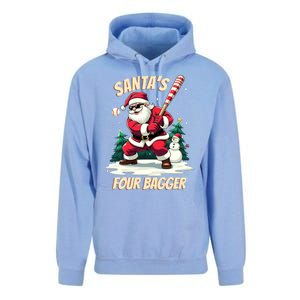 SantaS Four Bagger Baseball Player Christmas Santa Claus Gift Unisex Surf Hoodie