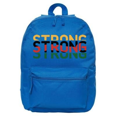 Strong For Black History Month Gift 16 in Basic Backpack