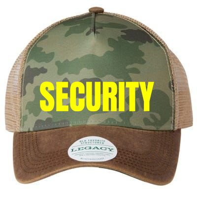 Security Front & Back Print Staff Event Uniform Bouncer Legacy Tie Dye Trucker Hat