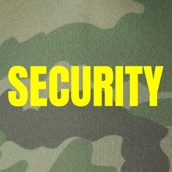 Security Front & Back Print Staff Event Uniform Bouncer Legacy Tie Dye Trucker Hat