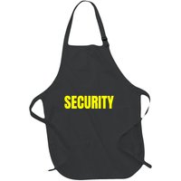 Security Front & Back Print Staff Event Uniform Bouncer Full-Length Apron With Pockets