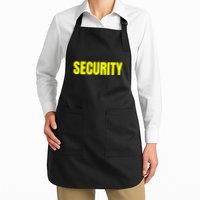 Security Front & Back Print Staff Event Uniform Bouncer Apron