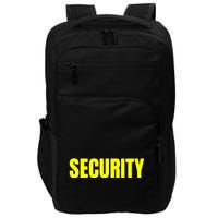 Security Front & Back Print Staff Event Uniform Bouncer Impact Tech Backpack