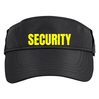 Security Front & Back Print Staff Event Uniform Bouncer Adult Drive Performance Visor