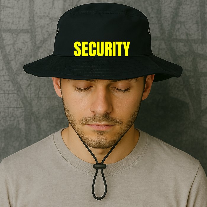 Security Front & Back Print Staff Event Uniform Bouncer Bucket Hat