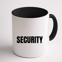 Security Front & Back Print Staff Event Uniform Bouncer Mug