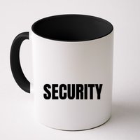 Security Front & Back Print Staff Event Uniform Bouncer Mug