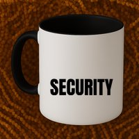 Security Front & Back Print Staff Event Uniform Bouncer Mug