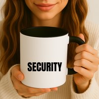 Security Front & Back Print Staff Event Uniform Bouncer Mug