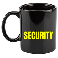 Security Front & Back Print Staff Event Uniform Bouncer 11oz C Handle Ceramic Mug