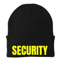 Security Front & Back Print Staff Event Uniform Bouncer Beanie