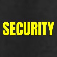 Security Front & Back Print Staff Event Uniform Bouncer Beanie