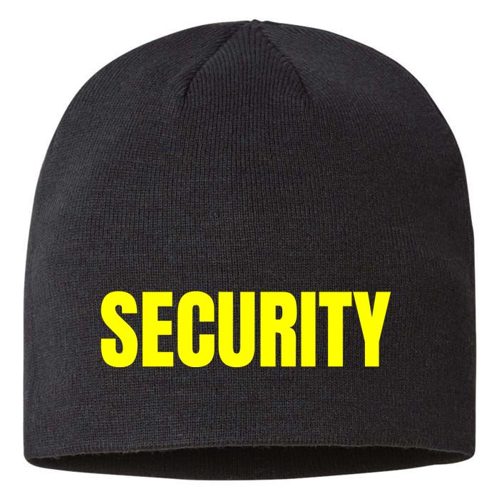 Security Front & Back Print Staff Event Uniform Bouncer Sustainable Beanie