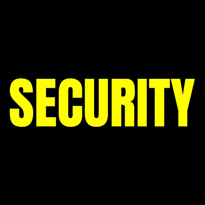 Security Front & Back Print Staff Event Uniform Bouncer 16 in Basic Backpack