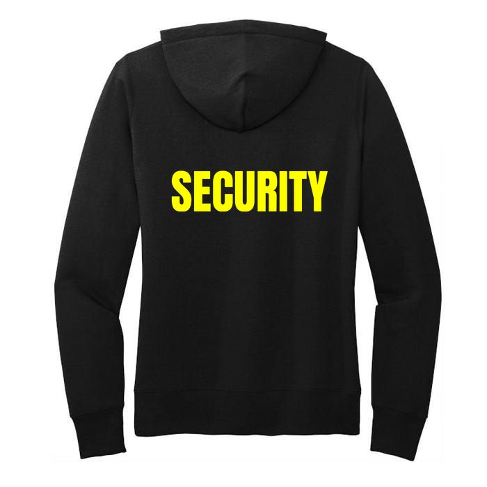 Security Front & Back Print Staff Event Uniform Bouncer Women's Pullover Hoodie