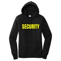 Security Front & Back Print Staff Event Uniform Bouncer Women's Pullover Hoodie