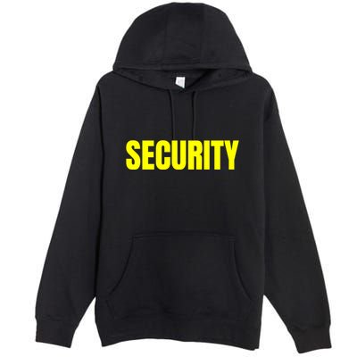 Security Front & Back Print Staff Event Uniform Bouncer Premium Pullover Hoodie
