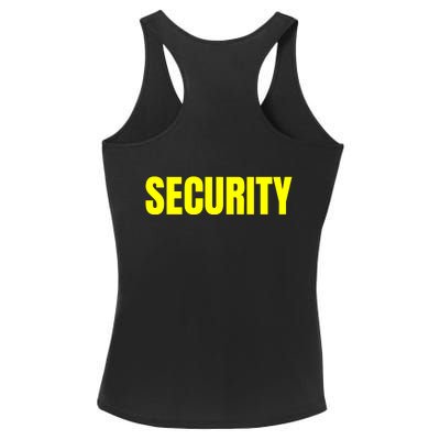 Security Front & Back Print Staff Event Uniform Bouncer Ladies PosiCharge Competitor Racerback Tank