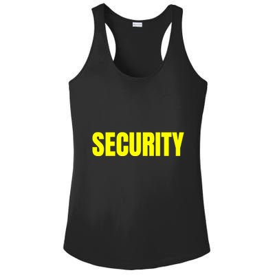 Security Front & Back Print Staff Event Uniform Bouncer Ladies PosiCharge Competitor Racerback Tank
