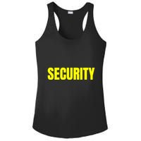 Security Front & Back Print Staff Event Uniform Bouncer Ladies PosiCharge Competitor Racerback Tank