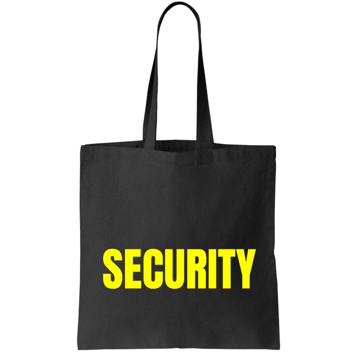 Security Front & Back Print Staff Event Uniform Bouncer Bag