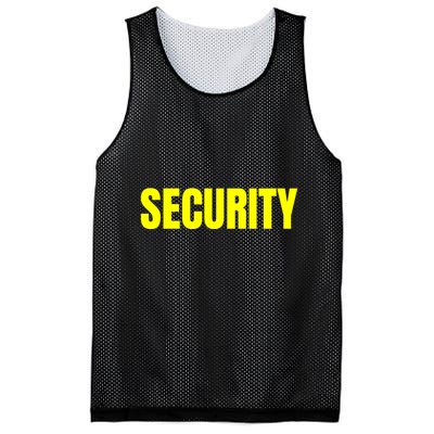Security Front & Back Print Staff Event Uniform Bouncer Mesh Reversible Basketball Jersey Tank